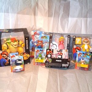 Super Mario Bros Toys, Brand NEW in Box! Super Bundle, Collectibles
